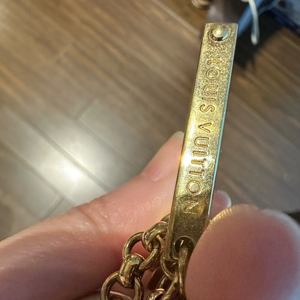 Louis Vuitton Bijoux Sac Mini Lin Croisette Bag charm key chain 💯 authentic - Picture 3 of 8